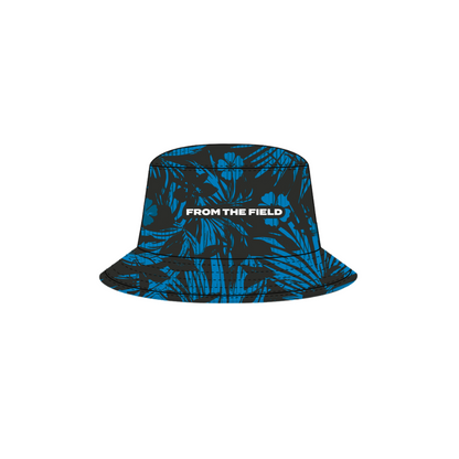 MIDNIGHT WAVES BUCKET HAT - BLACK & BLUE