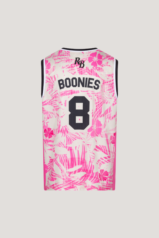 DESERT BLOOM BASKETBALL VEST - BEIGE & PINK