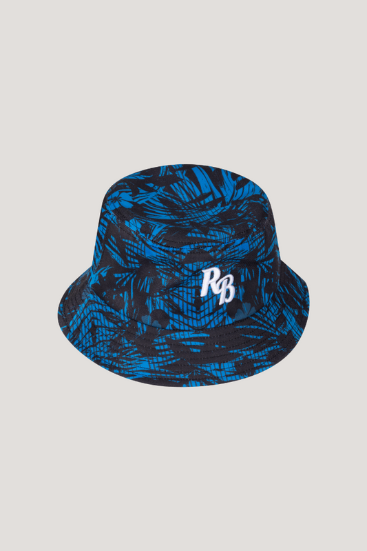 MIDNIGHT WAVES BUCKET HAT - BLACK & BLUE
